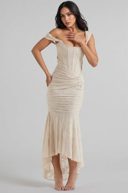 Taye Cream Maxi Dress