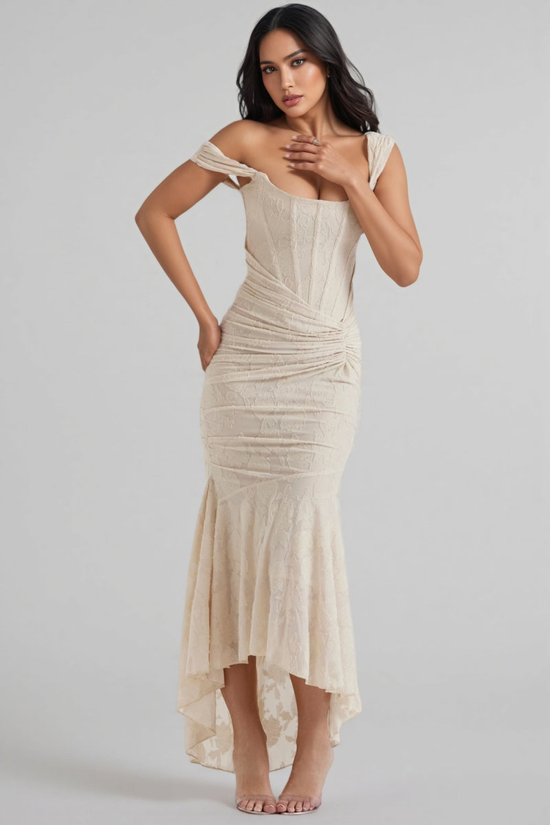 Taye Cream Maxi Dress
