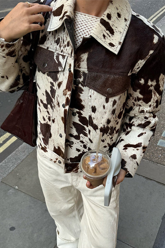 Printed Overshirt Coat