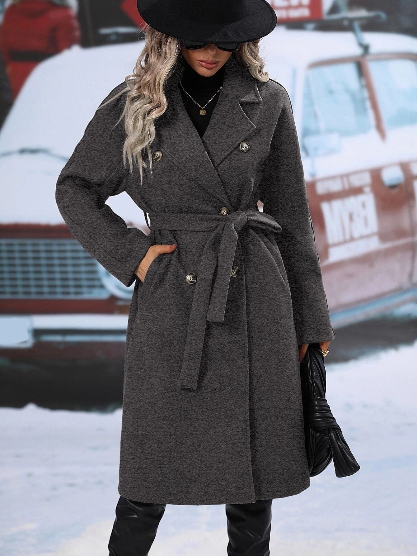 Stroll Along Pocketed Coat
