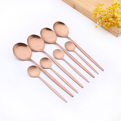 Modern Rose Flatware Set