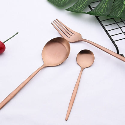 Modern Rose Flatware Set