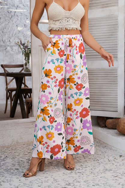 Yacht Party Wide Leg Pants - Cream