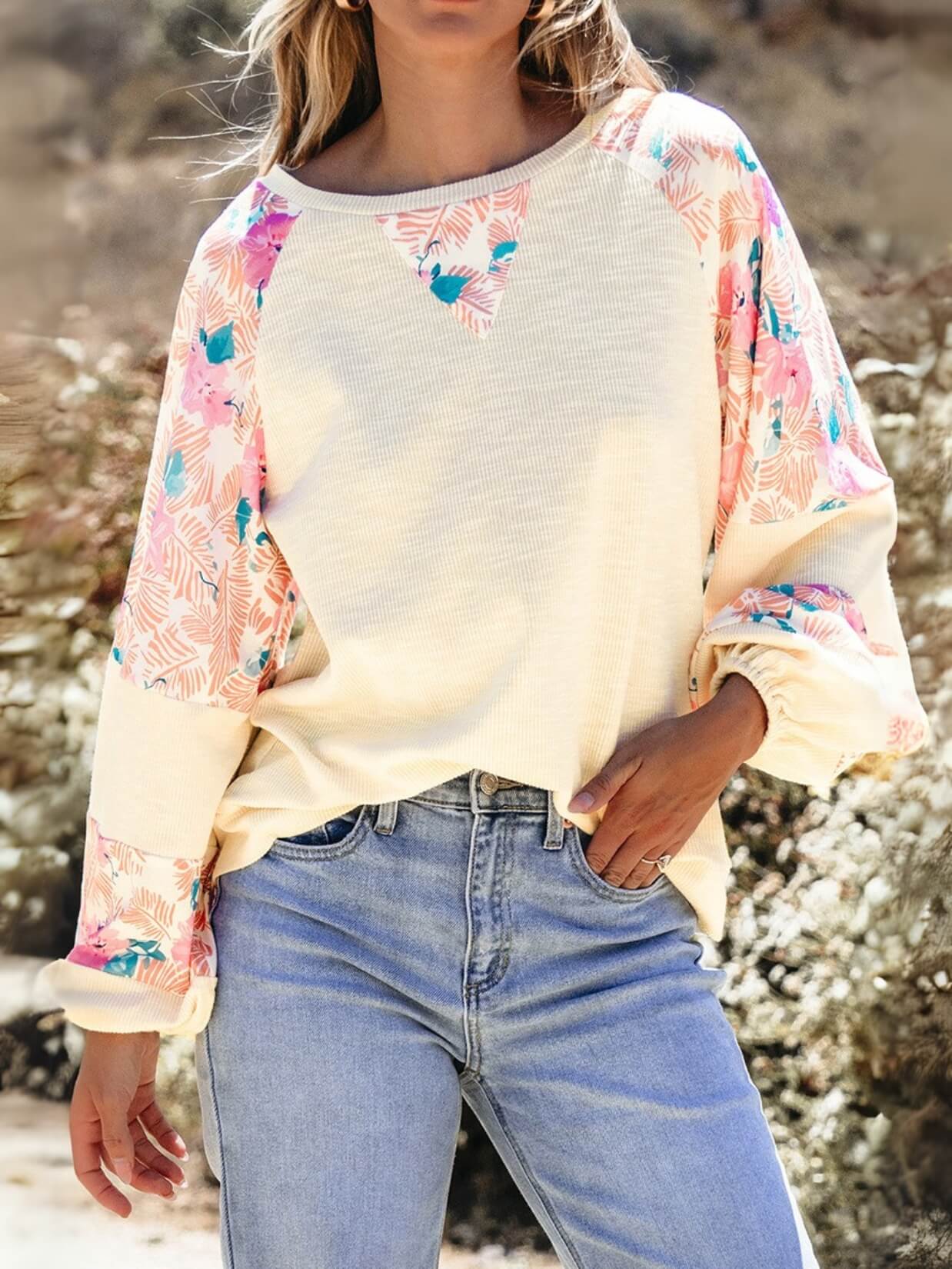 Blooming Spring Belle Sleeve Sweater