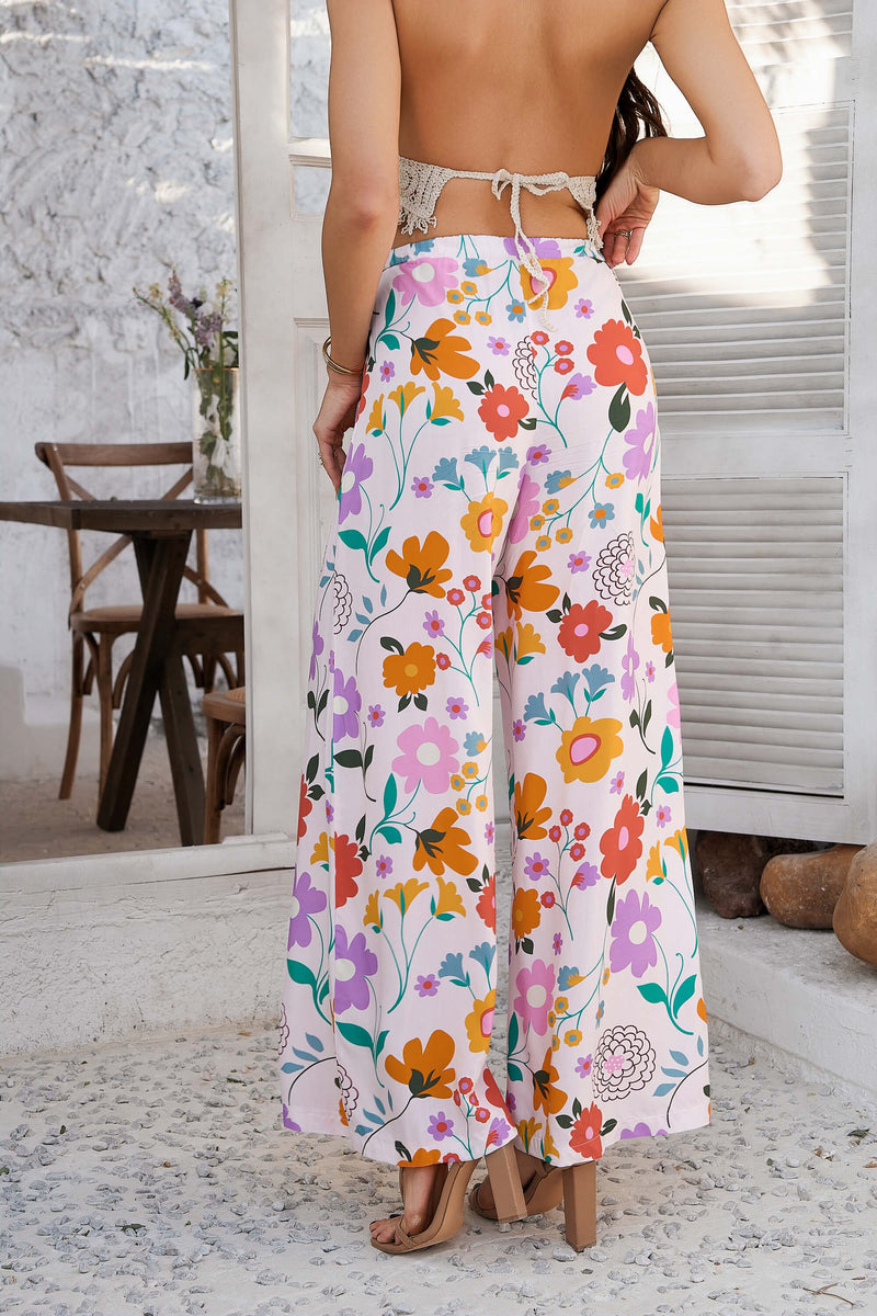 Yacht Party Wide Leg Pants - Cream