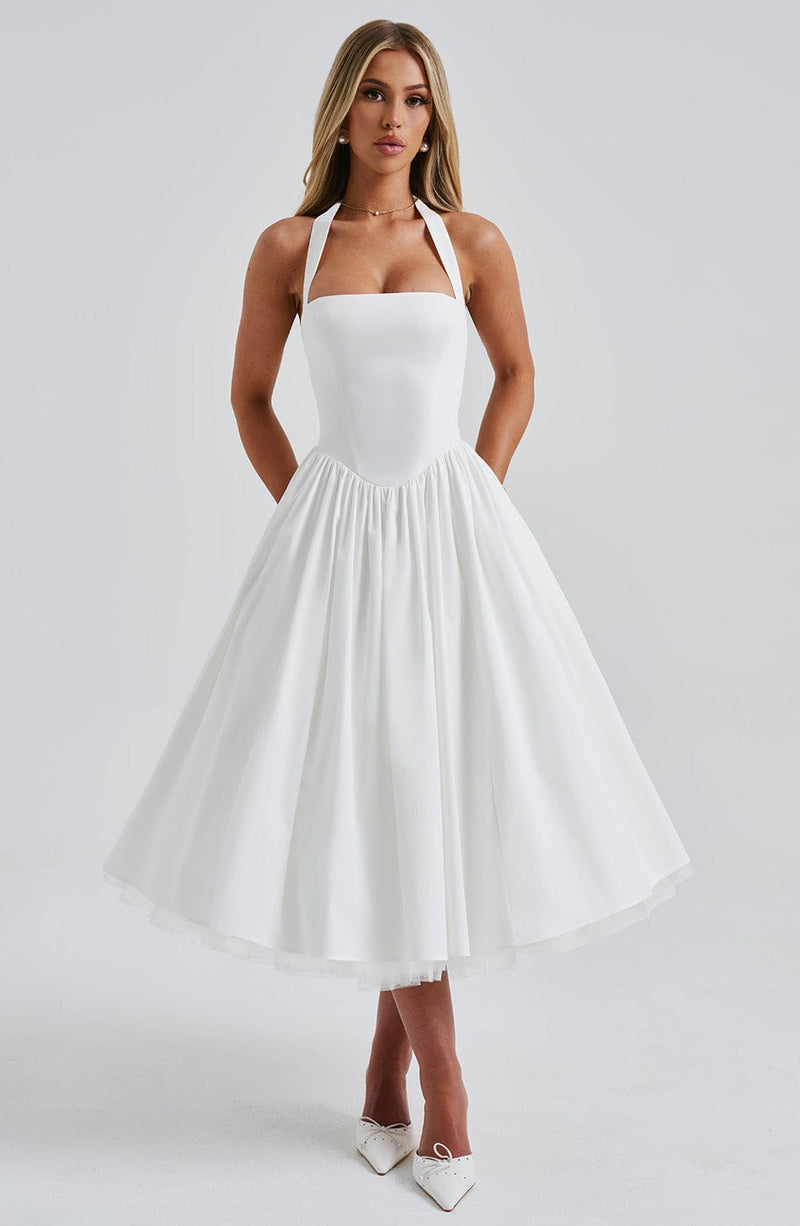 Monaco Grace Corset Midi Dress