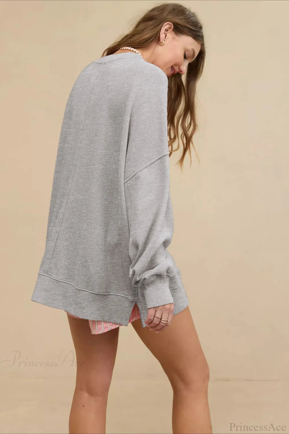 Crew Neck Minimalist Relaxed Sweatshirt