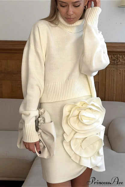 Crew Neck Thick Short Sweater