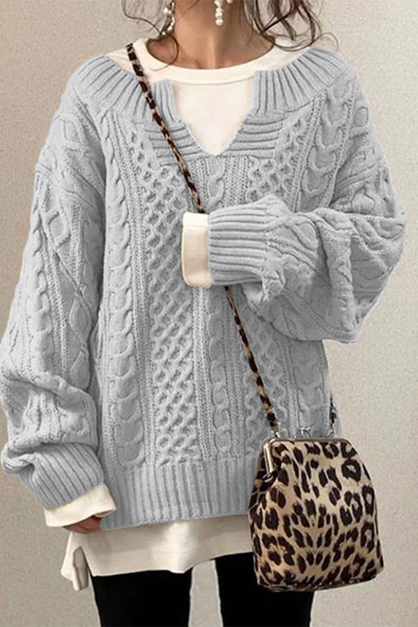 Pattern Knit Sweater
