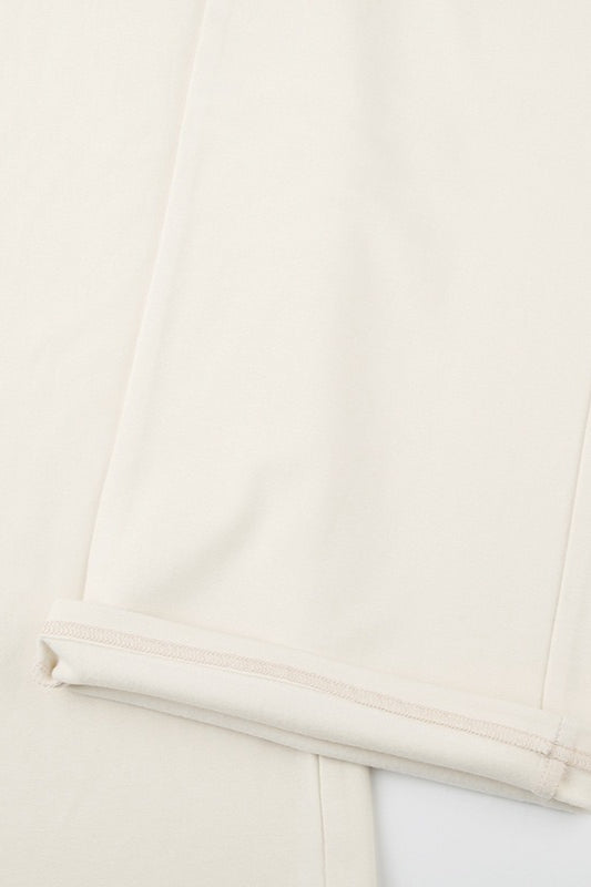 Roll Waist Color Low Rise Knit Pants
