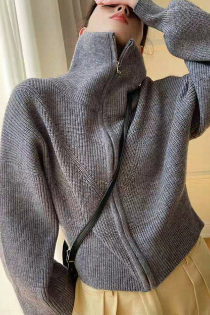 Slouchy High Neck Loose Sweater