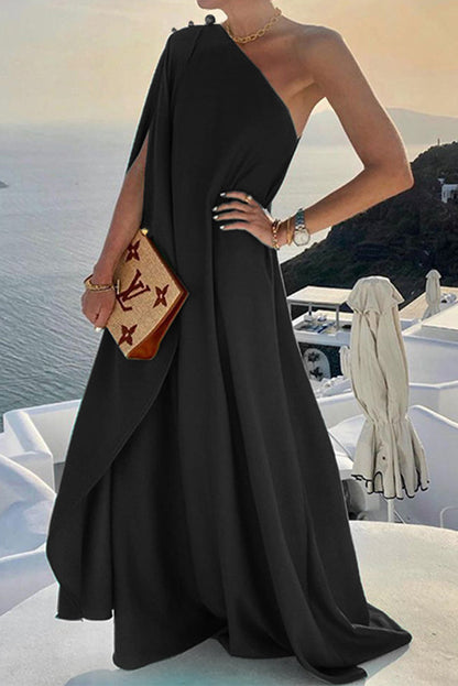 Alyse One Shoulder A-line Maxi Dress