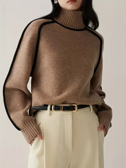 Half Turtleneck Knitted Sweater