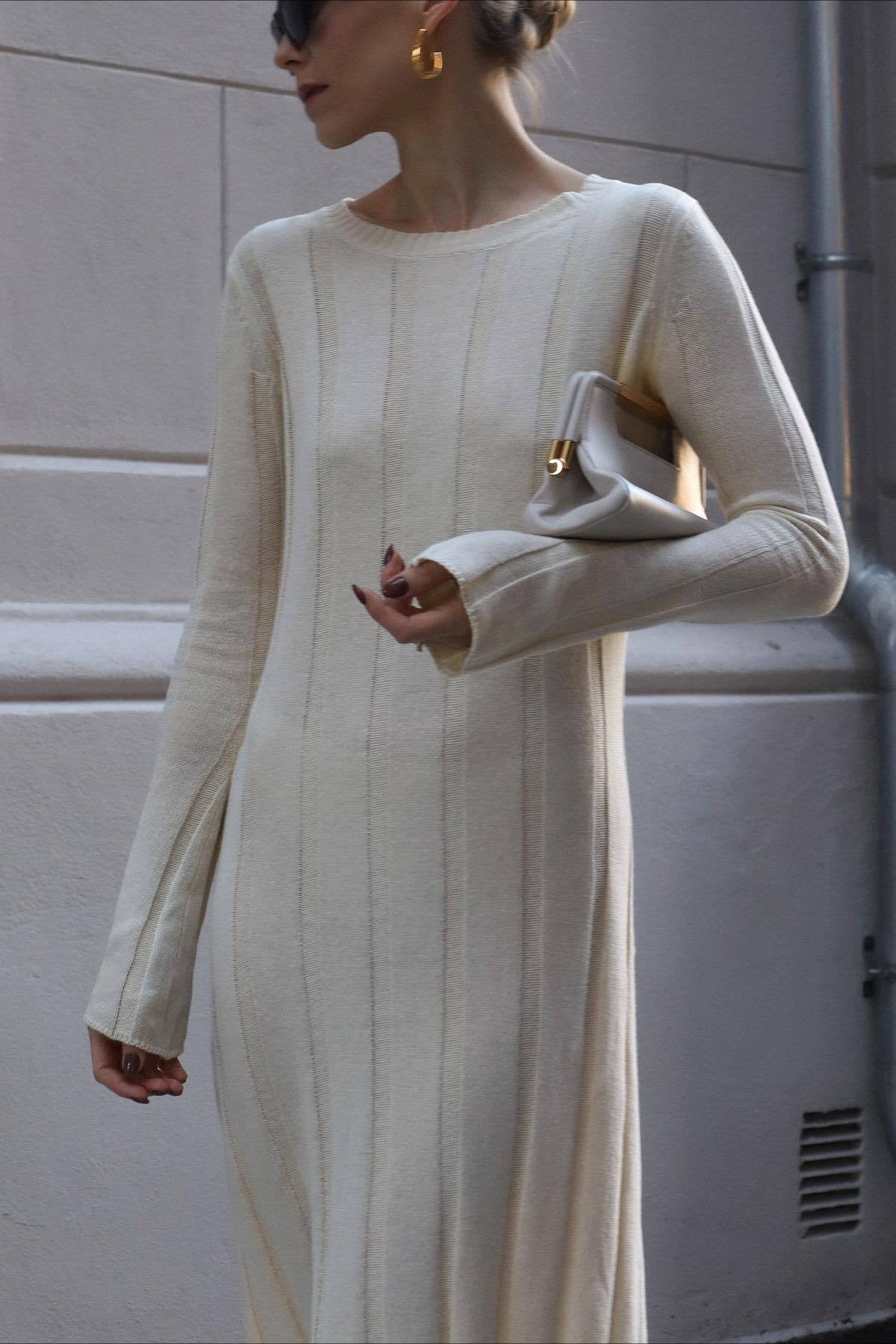 A Line Maxi Sweater Dress
