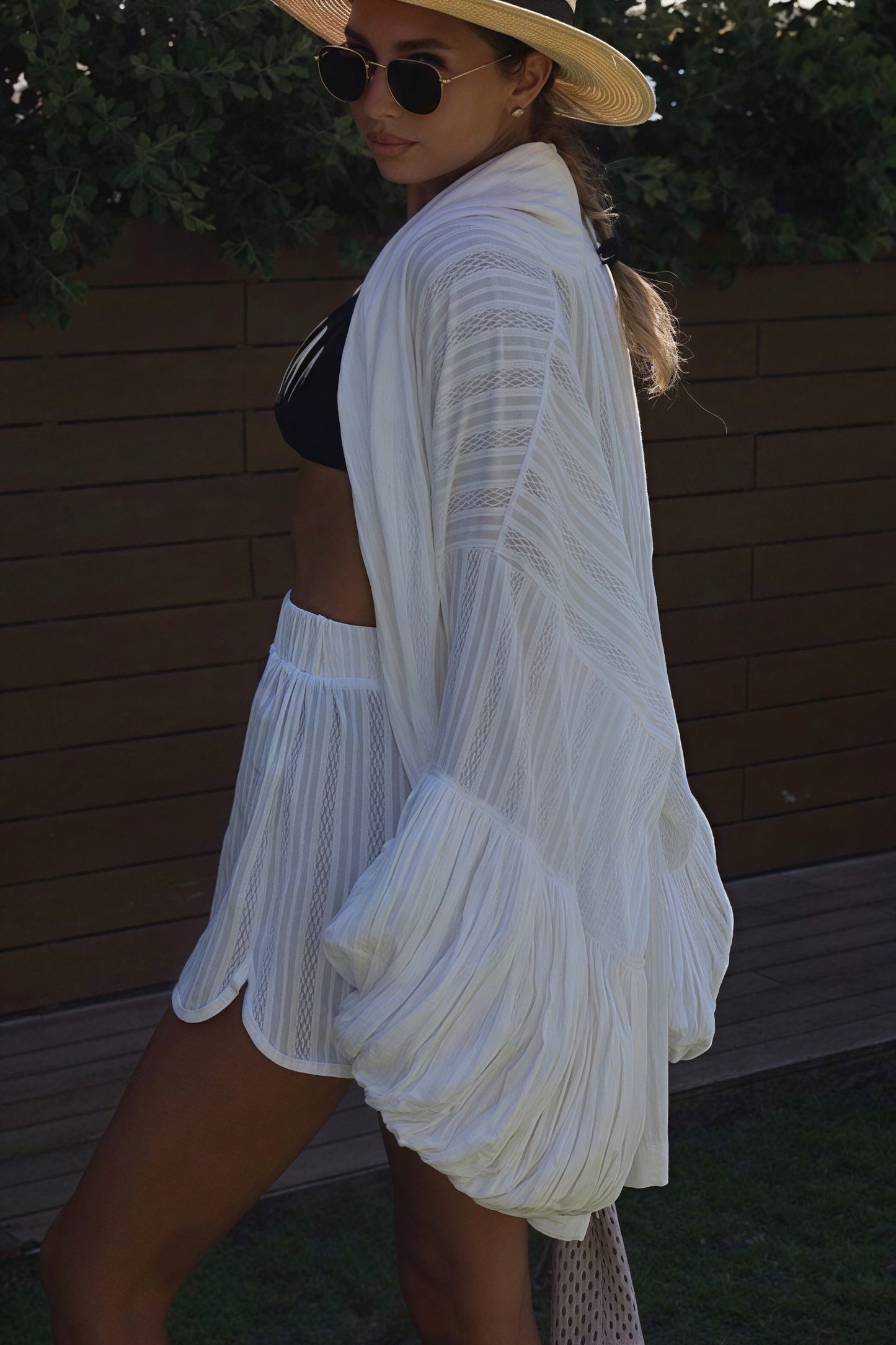 Tie Loose Cutout Two Piece Set