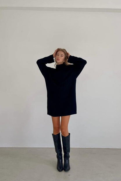 Knit Pullover Sweater Dress