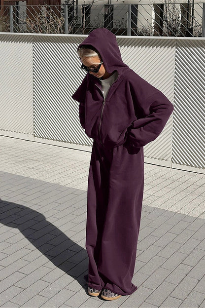 Hooded Sweatshirt and Jogger Two Piece Set