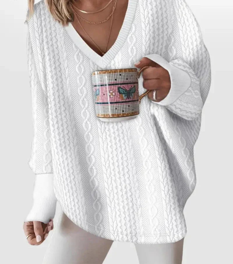 Carina® | Versatile sweater with a button-down collar