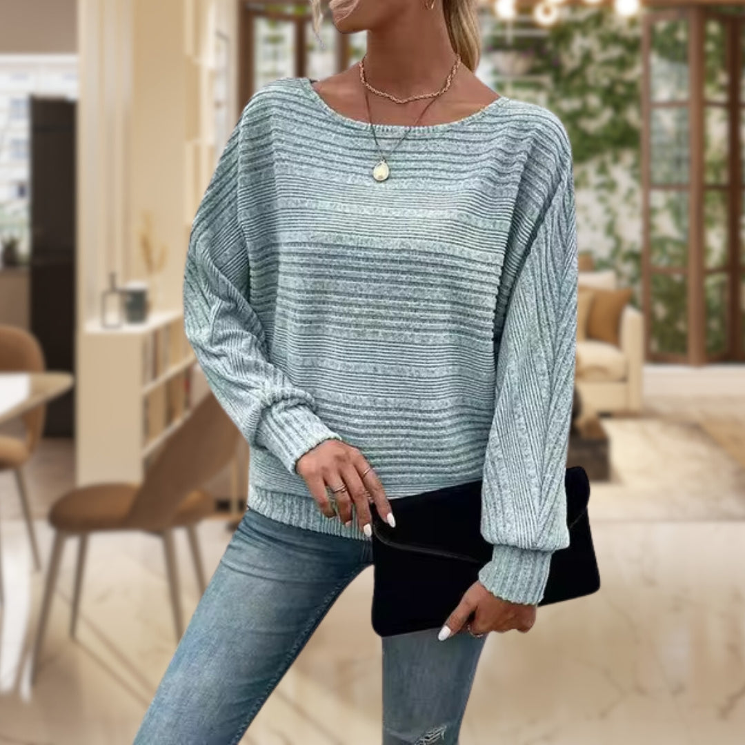 Eugenia® | Casual charm ribbed sweater