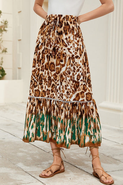 Ruffle Maxi Skirt