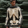 Men's Anatomy Art: Making Old Black High Collar Sweater artswardrobe