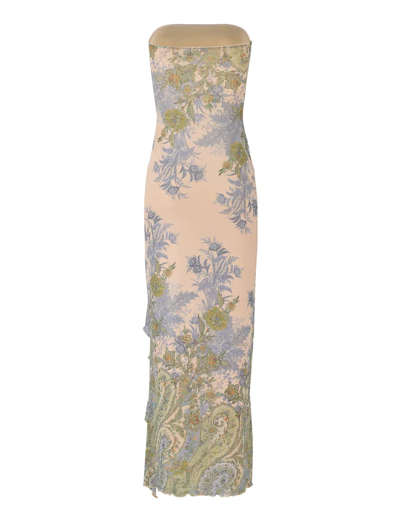 Theo Maxi Dress Tapestry™ — Command Every Gaze With Effortless Seductive Grace
