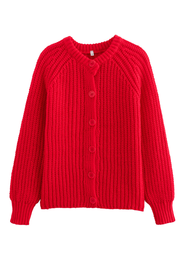 Color Cardigan Long Sleeve Knitted Sweater Jacket
