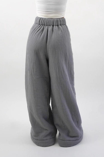 Warm Fleece Lined Knit Pants