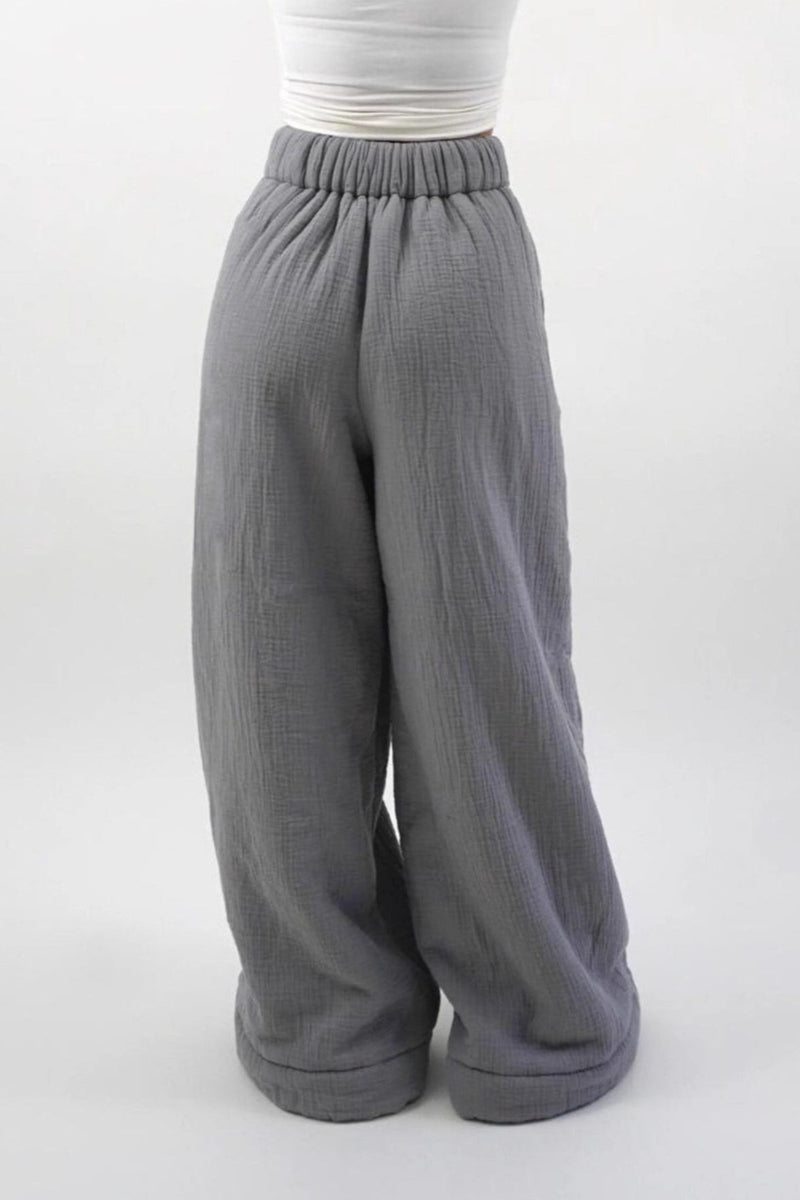 Warm Fleece Lined Knit Pants