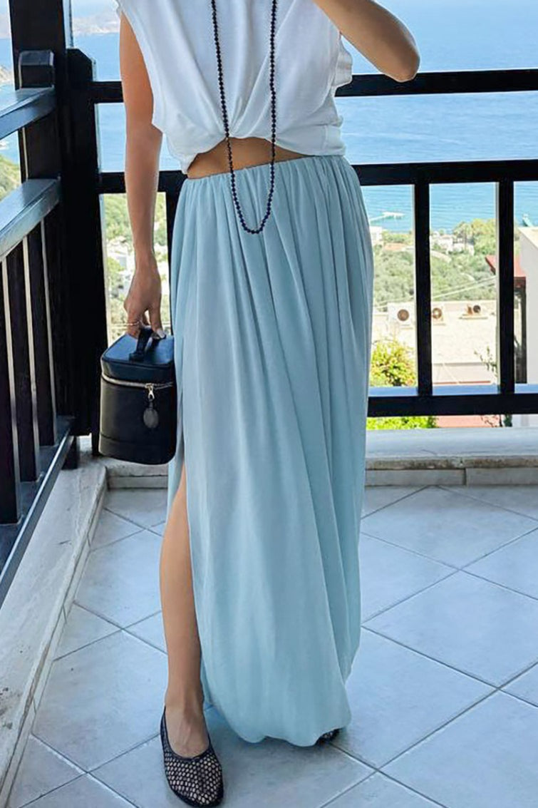 Chiffon Flowing Maxi Skirt