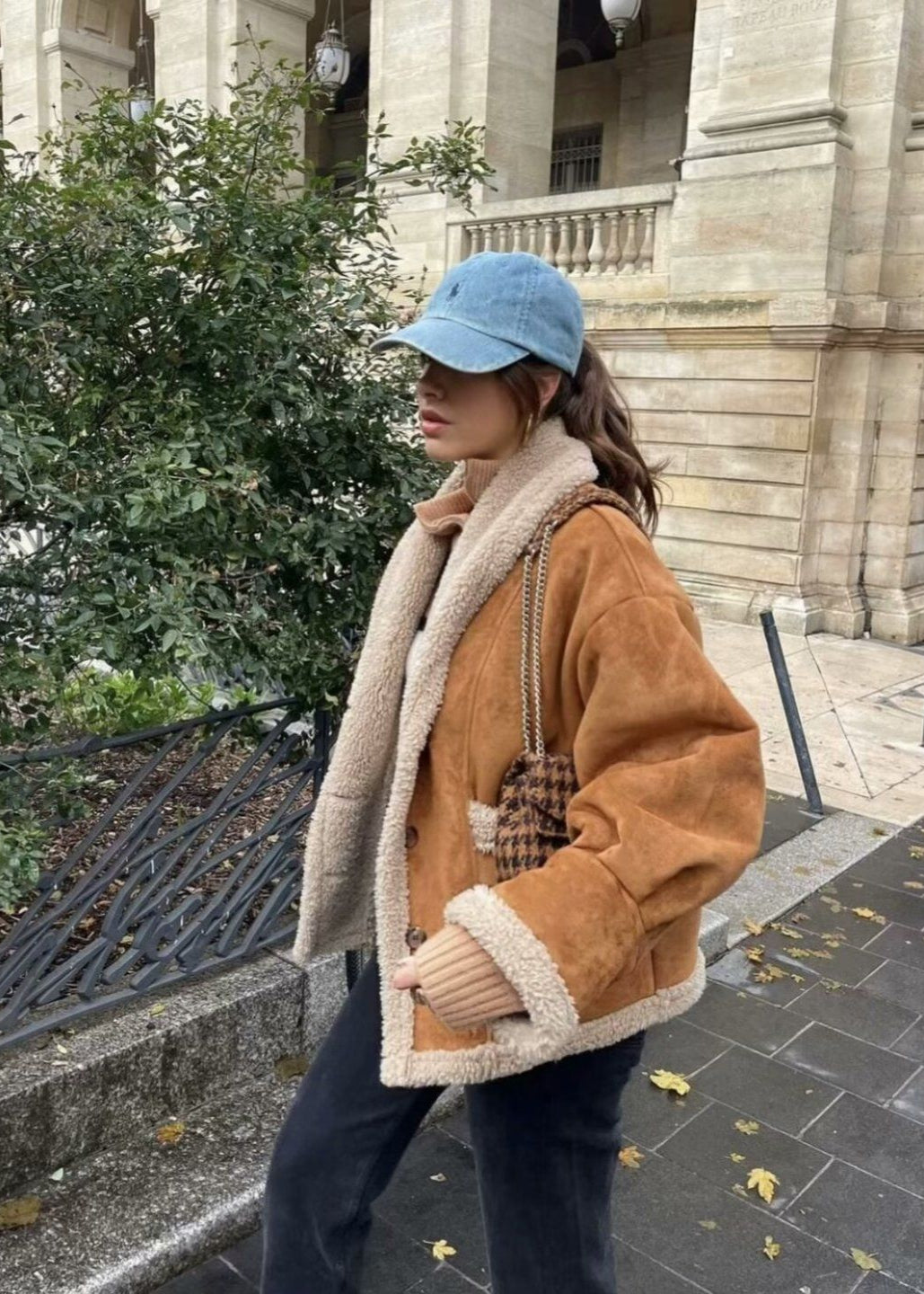Sable Shearling-lined Coat – Brown Faux Suede Jacket With Teddy Interior