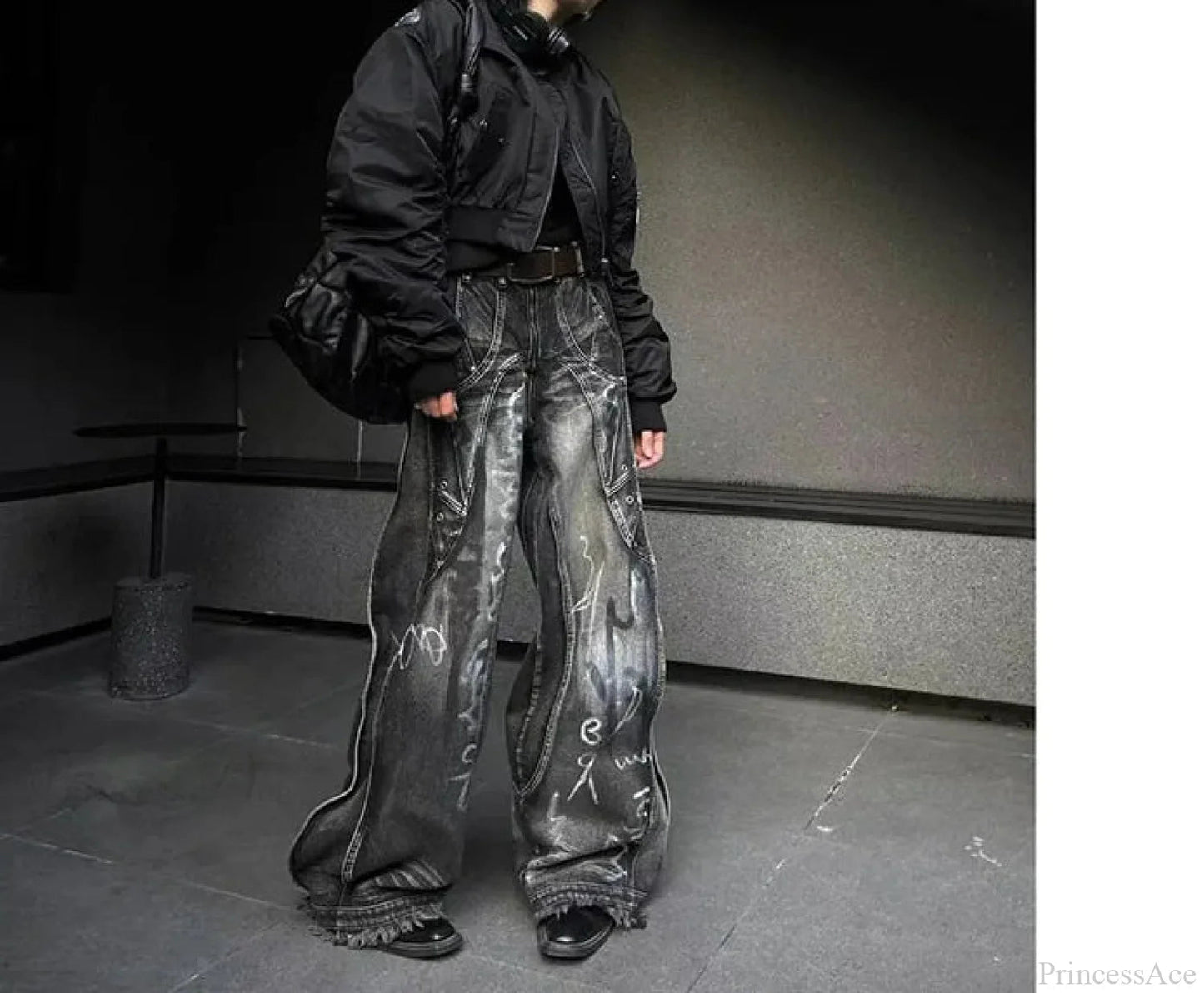 Dark Gothic Y2k Baggy Pant