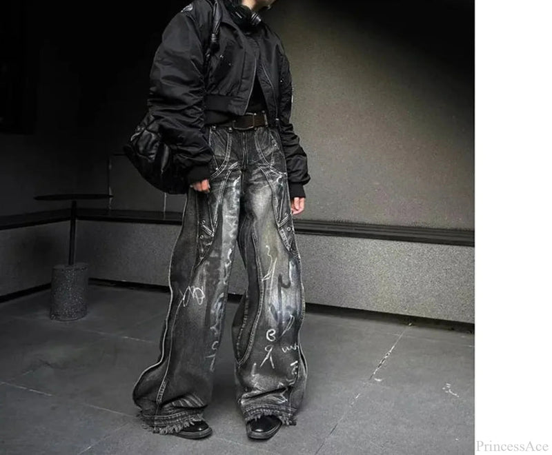 Dark Gothic Y2k Baggy Pant