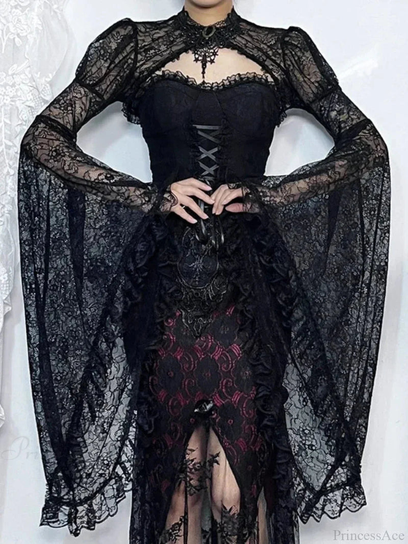 Dark Transparent Blouse