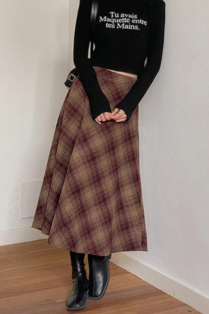 Red Mohair Skirt