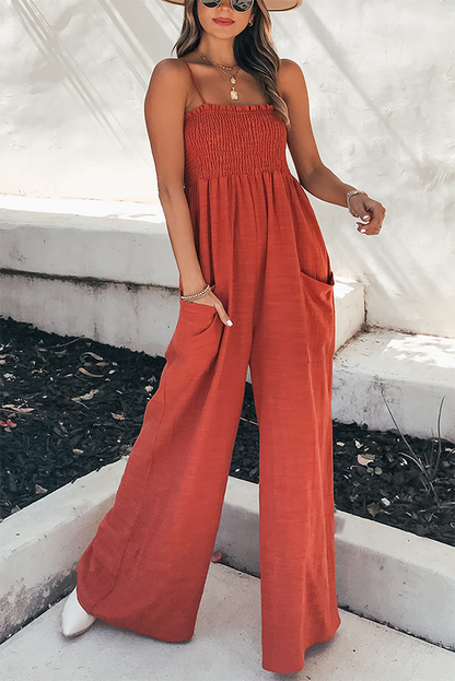 Color Stay a While Gauze Jumpsuit