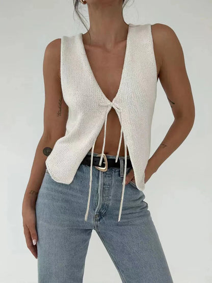 Knotted Sweater Vest