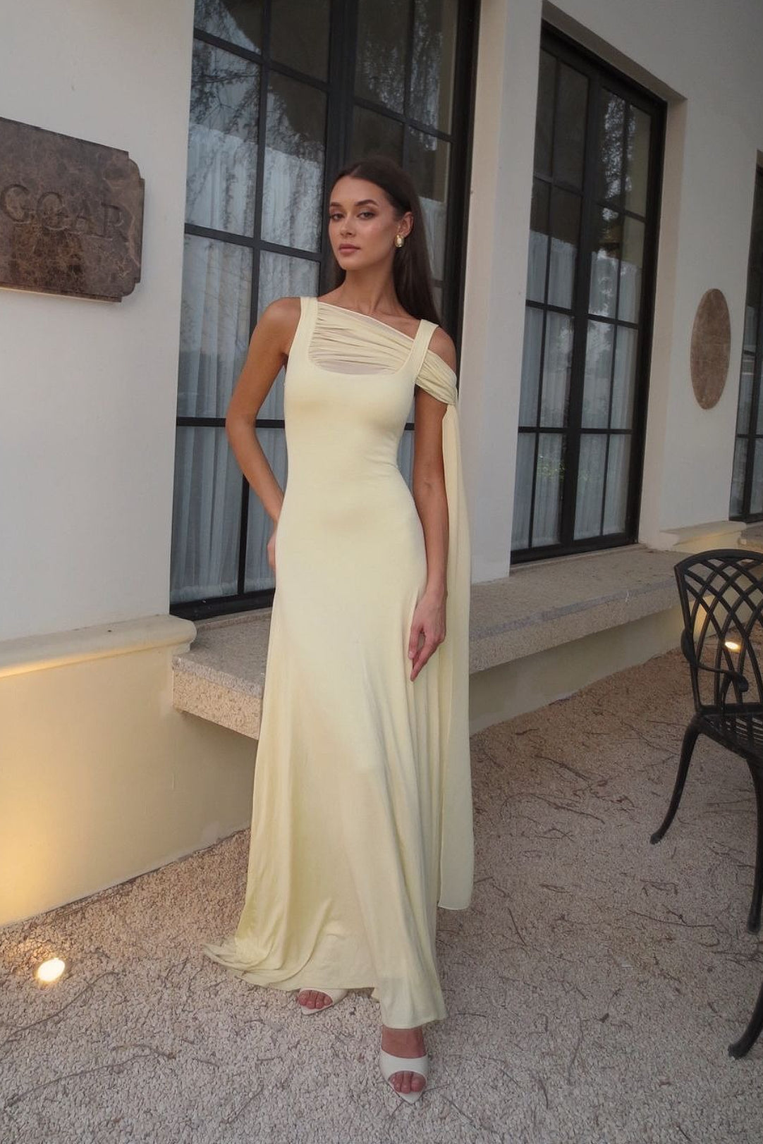 Sash Shawl Cami Maxi Dress