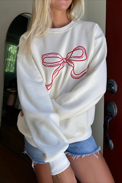 Sweet Relaxed Round Neck Blouse