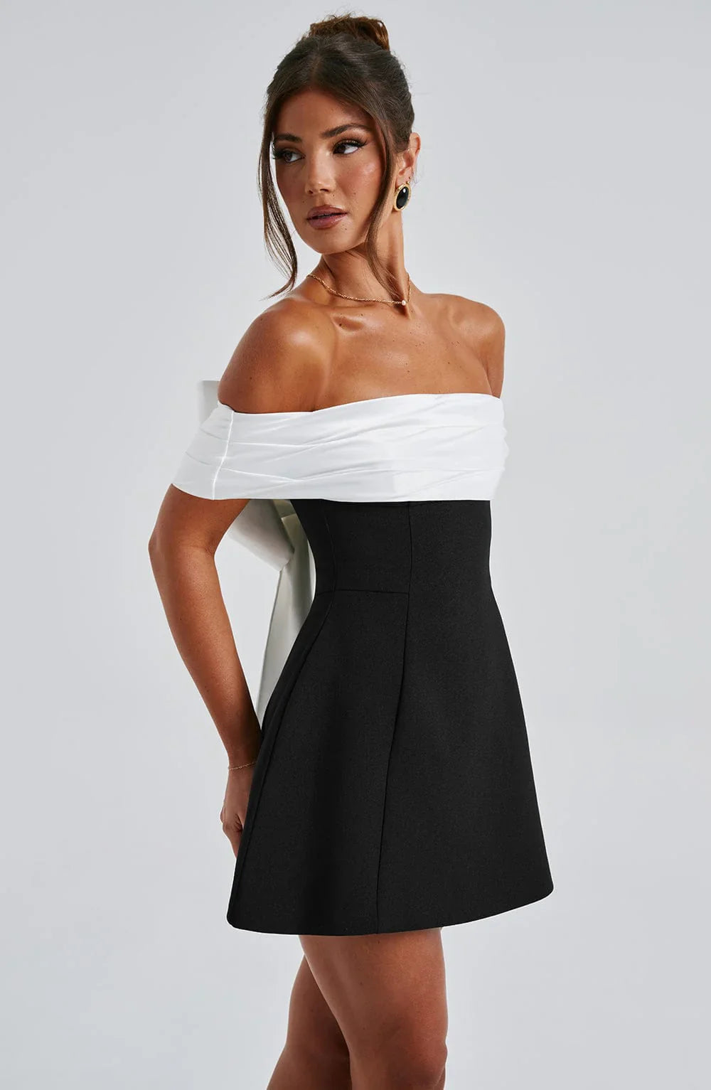 Backless Bow Mini Dress 35