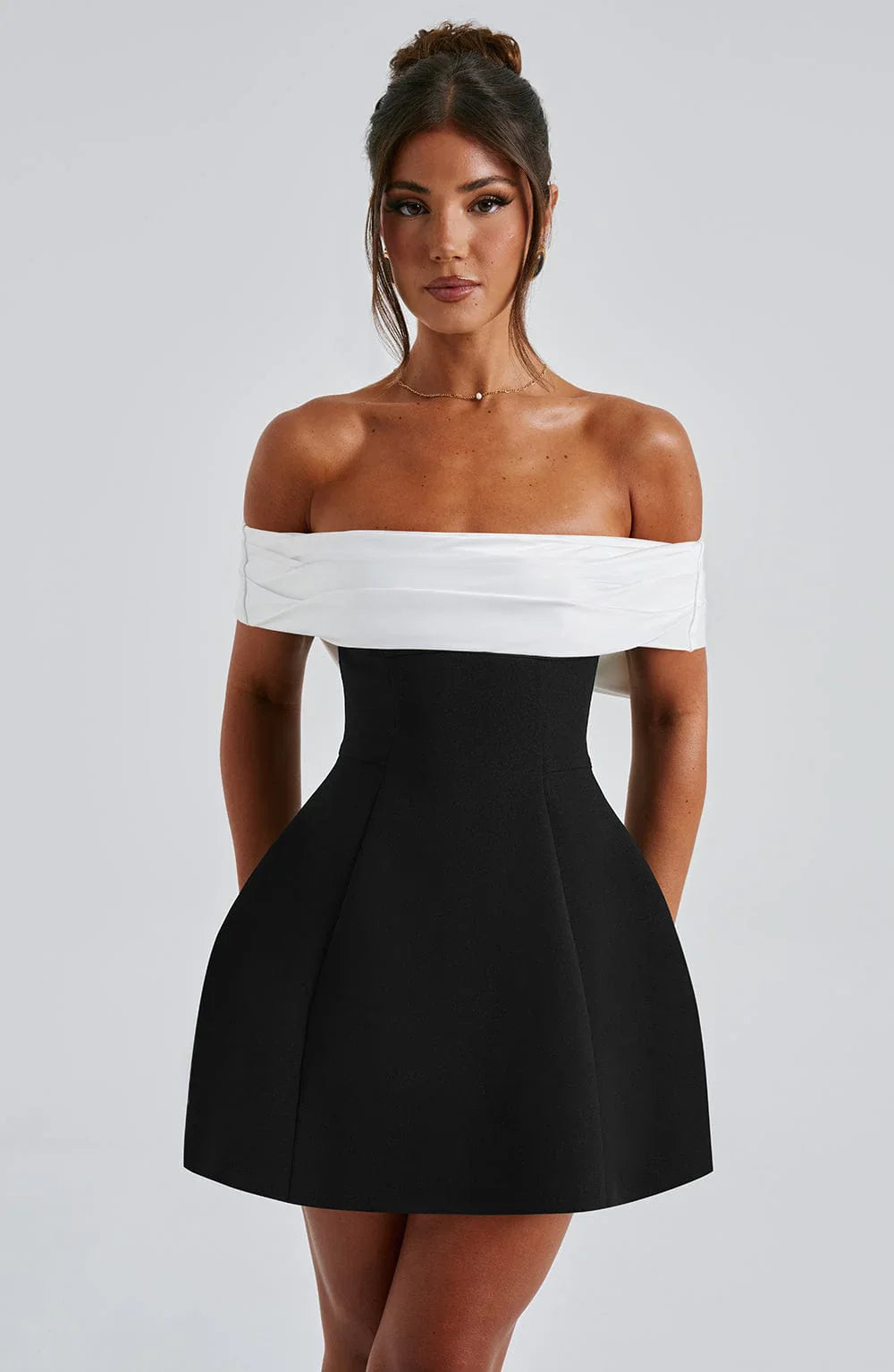 Backless Bow Mini Dress 35