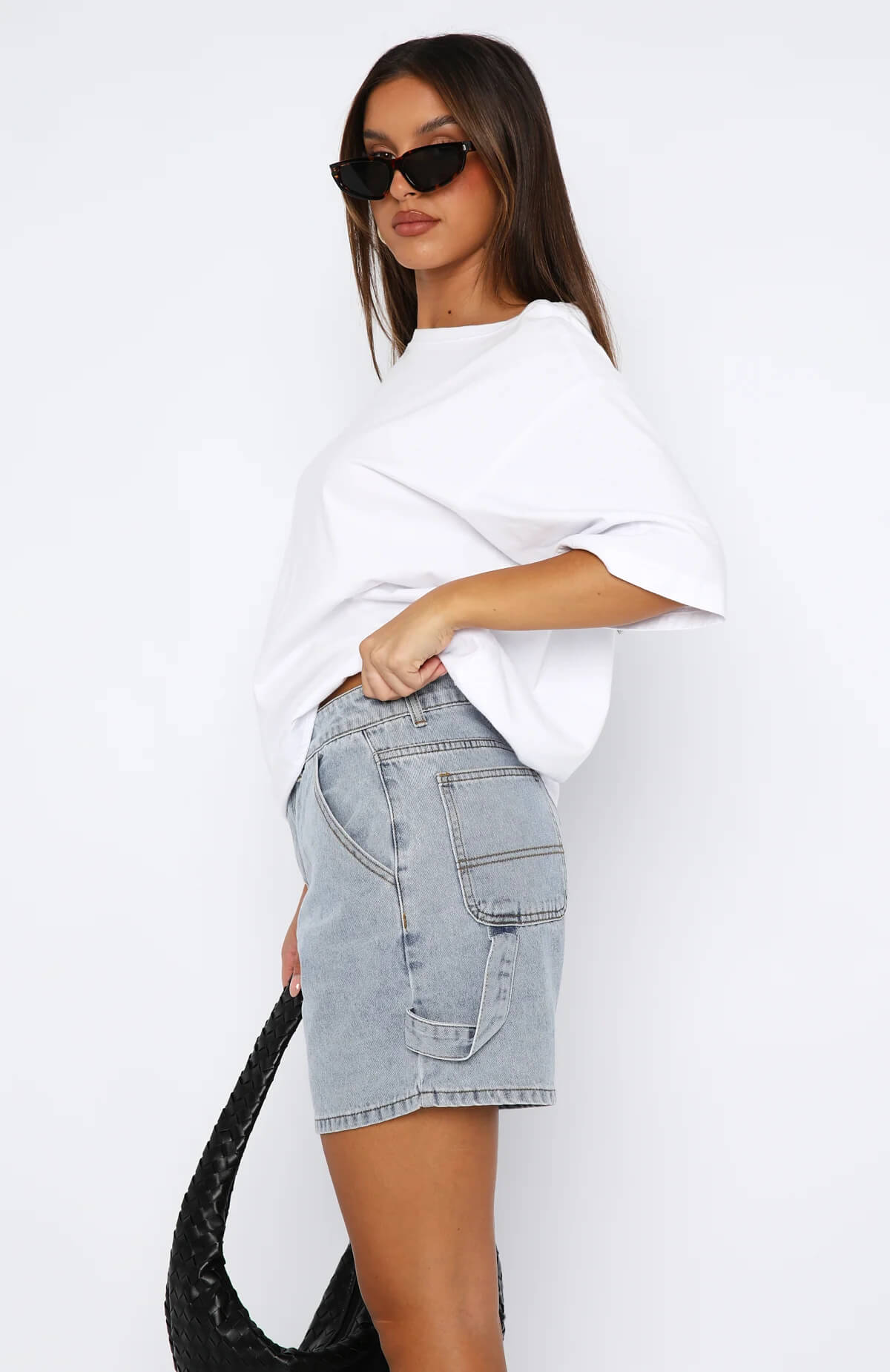 Indio Denim Dad Shorts - Denim