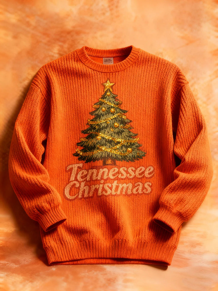 Comstylish Unisex Vintage Tennessee Christmas Sweater