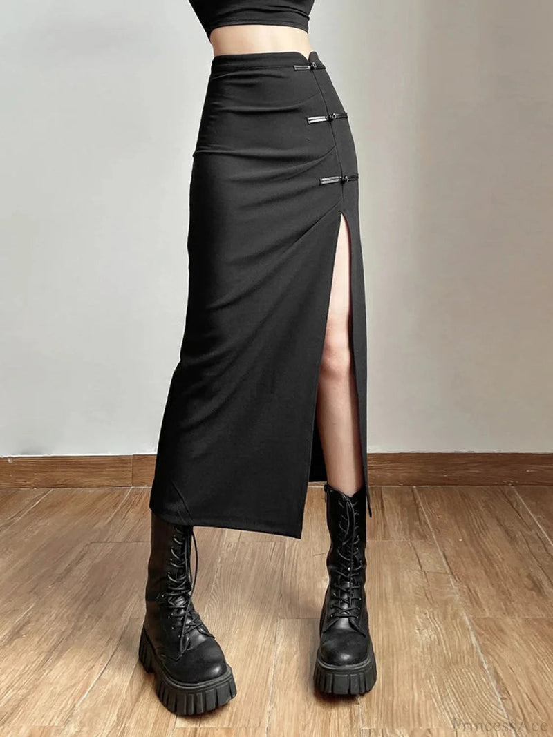 Divide Informal Every-match Dark Skirt