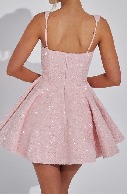 Triana Mini Dress - Blush