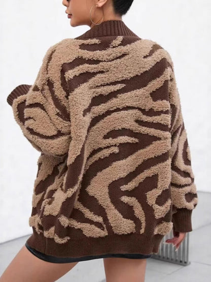 Leopard Knit Cardigan