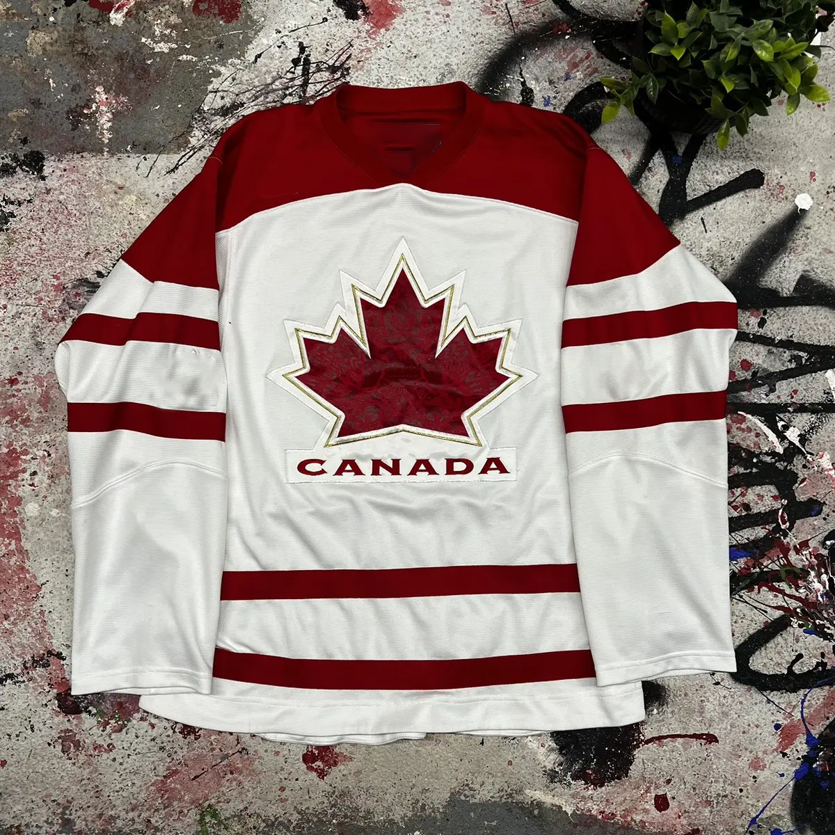 Vintage Hockey Is Canada Graphics Blokecore Long-sleeved Jersey T-shirt elevenforest