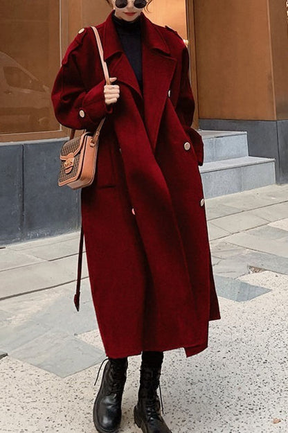Oversized Double Breasted Overcoat