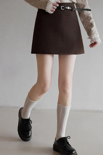 Tartan Textured Skirt