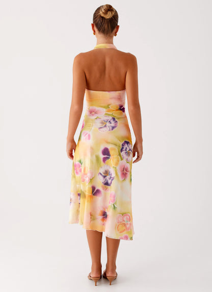 Solaramist™ Midi Dress — Unleash Your Radiance and Own Every Room